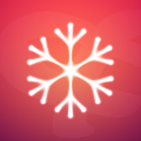 Abstract Snowflake Icon on Colorful Background Vector illustrationのイラスト素材