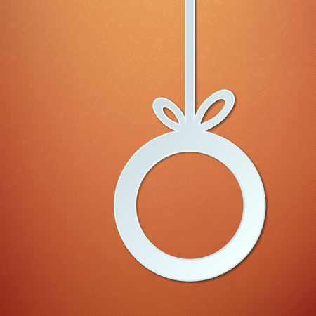 Abstract Colorful Paper Christmas Ball Vector illustrationのイラスト素材