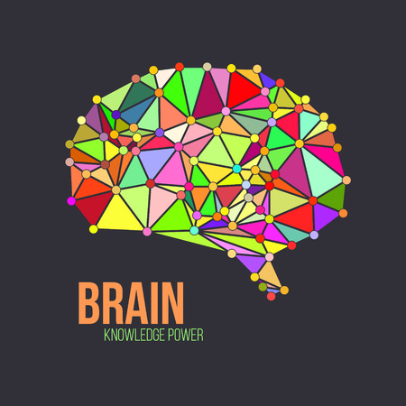Creative concept of the human brain, vector illustrationのイラスト素材