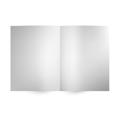 Vector blank magazine spread on white background. Illustrationのイラスト素材