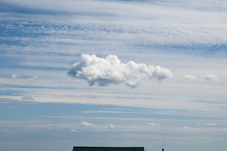 Clouds on Sunny Summer Dayの写真素材