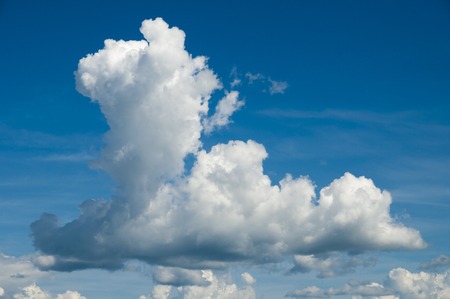 Clouds on Sunny Summer Dayの写真素材