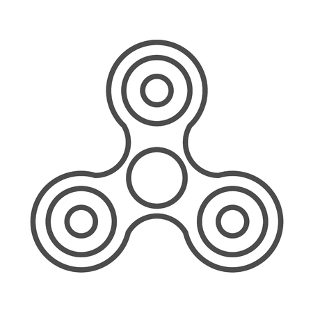 Spinner Fidget Icon Isolated on White background Vector illustrationのイラスト素材