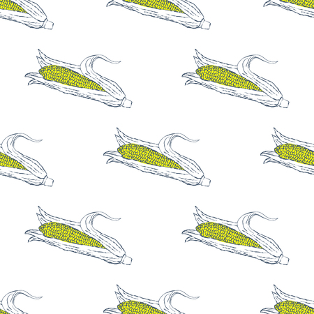 Corn pattern.のイラスト素材