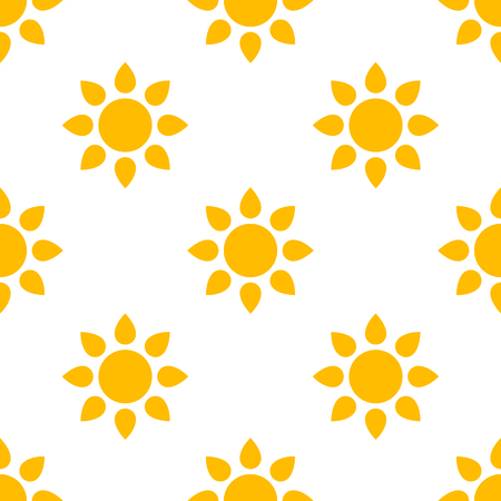 Simple Sun Seamless Pattern Background. Vector illustrationのイラスト素材