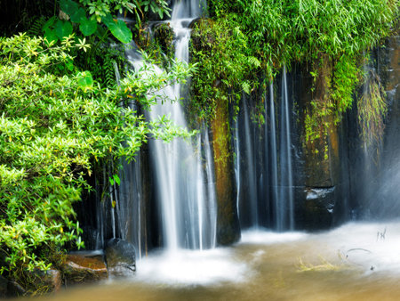 Tad-Pa Suam waterfall  , Champasak province, Southern Laos. 