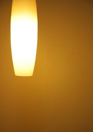 Retro lamp in the dark room の写真素材