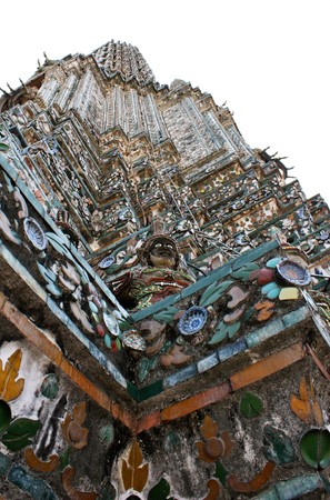 Wat Arun temple in thailandの写真素材