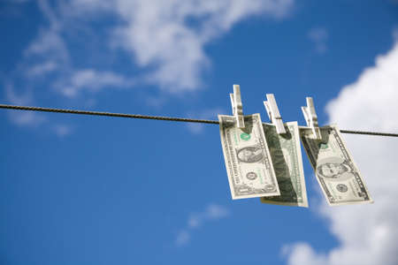 money on the line.の写真素材