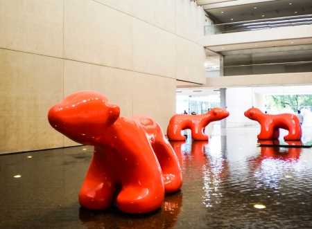 Red dog figureのeditorial素材