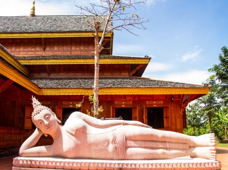 sleeping buddha imageの写真素材