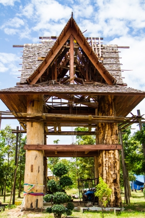 building wood templeの写真素材