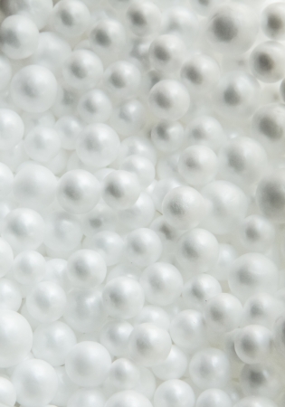 the circle shape white polyfoam textureの写真素材