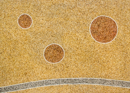 stone wall close up texture in construction の写真素材