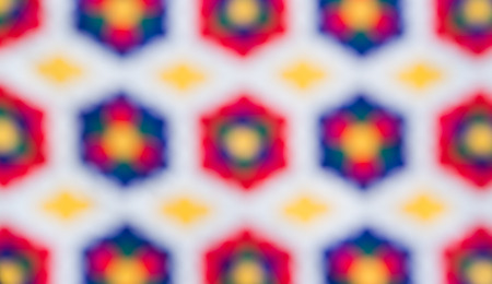 Blur version of colorful handmade fabric.の写真素材