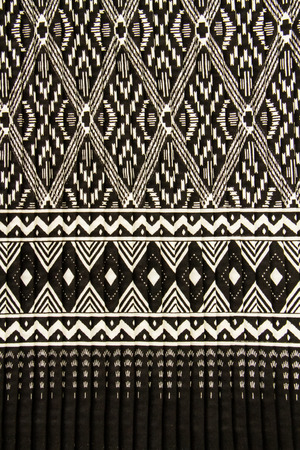 Pleat graphic cloth close up background.の写真素材