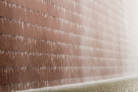 Built waterfall close up background.の写真素材