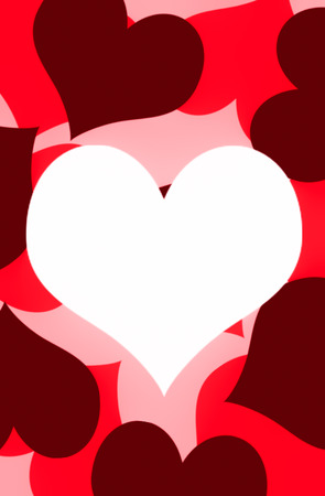 Illustration of heart sign background.の写真素材