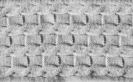 White knitting close up pattern.