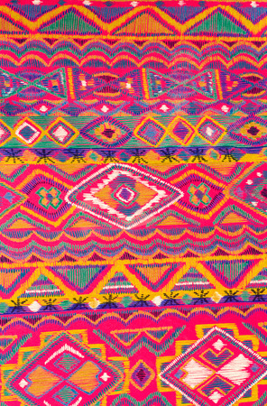 Colorful abstract fabric  close up background.の写真素材