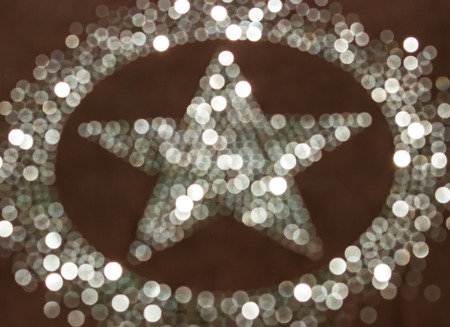 Bokeh of star sharp in the circle.の写真素材