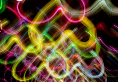 Colorful blur lantern glow light .