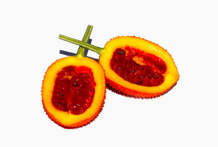 Momordica cochinchinensis or Gac fruit, Baby Jackfruit, Spiny Bitter Gourd, Sweet Grourd or...