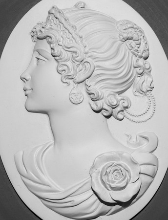 Plaster figure of the woman face.の写真素材