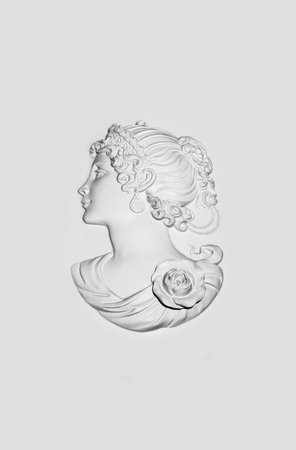 Plaster figure of the woman face.の写真素材