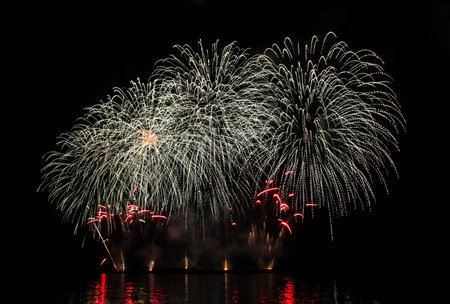 Beautiful firework show for celebration.