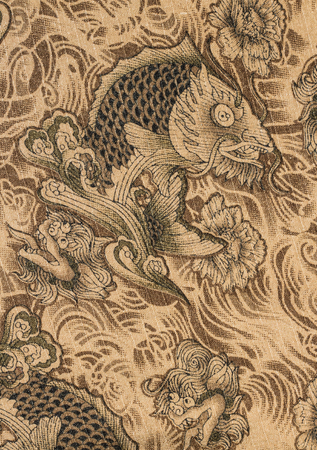 Abstract sea life fabric background.の写真素材