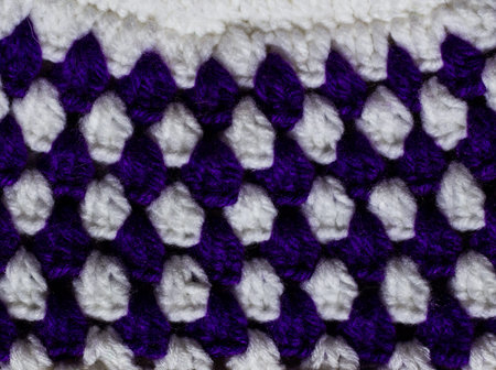 Knitting wool close up texture.