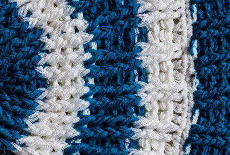 Knitting wool close up texture.