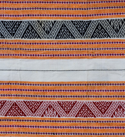 Thai pattern style fabric background.