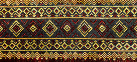 Thai style pattern of Thai silk faric.