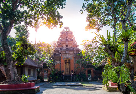 Ubud palace in Bali,Indonesia.の写真素材