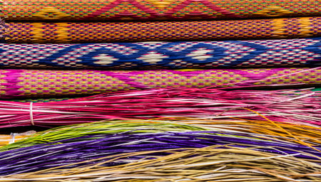 Material before making papyrus mat.