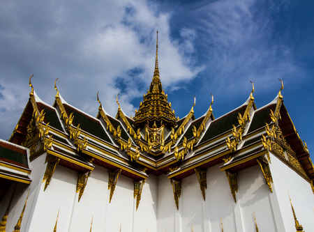 Roof decoration of Grand palace in Bangkok,Thailand.のeditorial素材