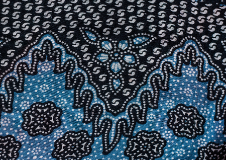 Abstract  flower print fabric close up background.の写真素材