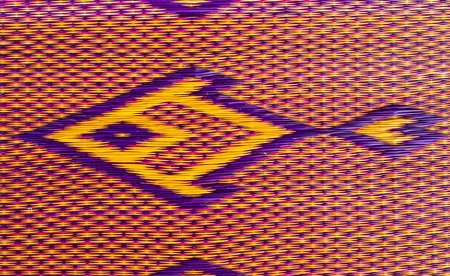 Fish pattern of  papyrus mat close up background .の写真素材