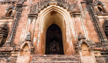 Ancient temple in Bagan,Myanmar.の写真素材