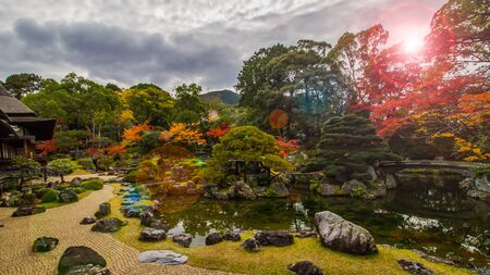 Japanese garden at Daigoji temple.のeditorial素材