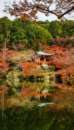 Autumn at Daigoji temple,Kyoto.のeditorial素材