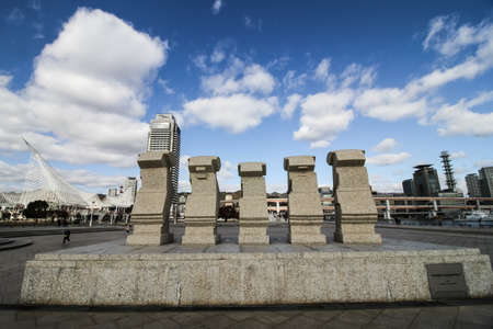 KOBE, JAPAN- NOVEMBER 30, 2019 : Arrt at Port of Kobe in Kobe, Japan. Port of Kobe is one of Japanese maritime port, it is backgrounded by the Hanshin Industrial Region.のeditorial素材