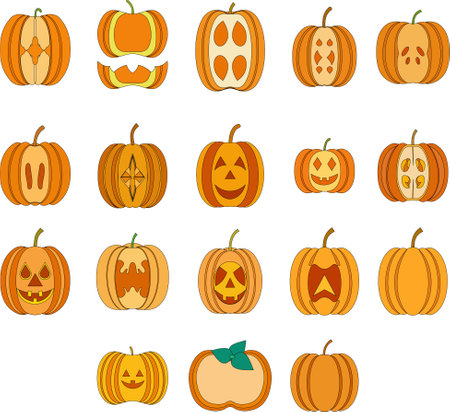 Illustration of watermelons and watermelons on a white backgroundのイラスト素材