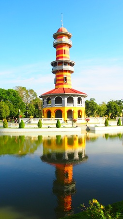 The tower in Bang Pa-In Palaceの素材