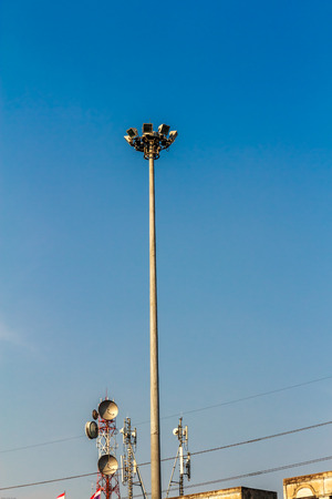 electrical street lamp energy conceptの写真素材