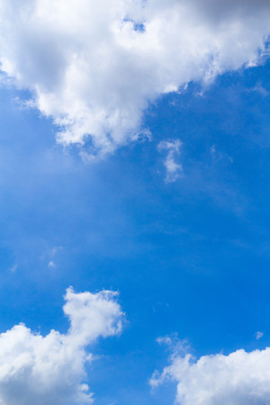 Blue sky with white cloudsの写真素材