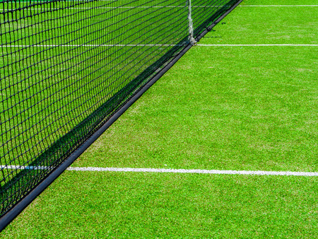 Tennis court on the vacation timeの写真素材
