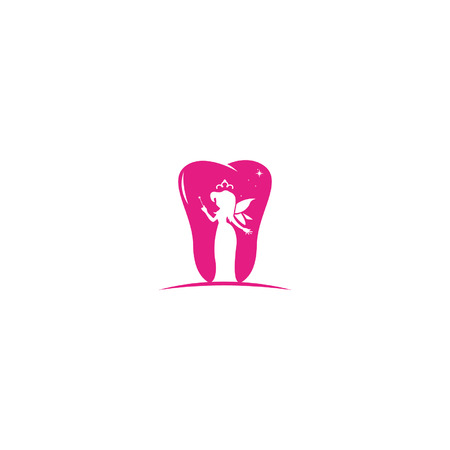 tooth fairy logoのイラスト素材